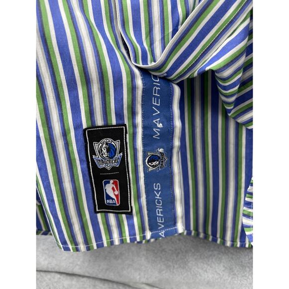 Headmaster Designer Label Dallas Mavericks Shirt Men's 5X Long Sleeve Button Up - Picture 5 of 9